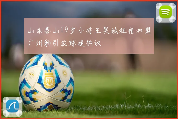 山东泰山19岁小将王昊斌租借加盟广州豹引发球迷热议